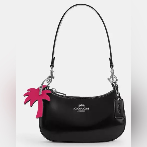 NWT Coach Fuchsia Palm Tree Keychain |ONLY KEYCHAIN | - Picture 3 of 5